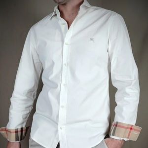 Burberry men button up shirt
